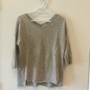 All Away Gray Cashmere Sweater